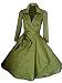 Produktbild iHAIPI - Damen Retro Vintage Kleid Abend Party 50er Jahre Stil Rockabilly / Sommerkleid/Cocktailkleid (03. EU 38 (Herstellergröße:M), 10. Armee-Grün)