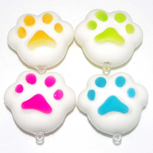 4 kawaii Squishy Mini Bär Katze Paw Brot Handy-Charm-Tasche, Gurt Kinder Squeeze Spielzeug Geschenk - 2
