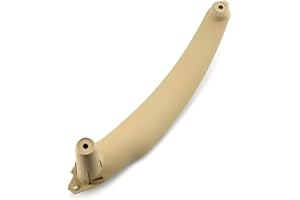 MKptopia 1 Pièce ABS Droit Arrière Poignée de Porte Intérieur de Voiture Panneau Intérieur Couverture Embellisseur Accoudoir Compatible avec B-MW E70 E71 E72 X5 X6 2007-2014-LHD-Beige