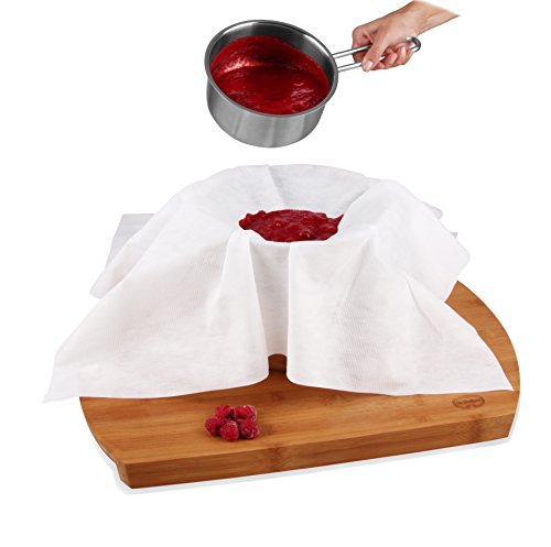 Dr. Oetker Passiertuch, reißfestes Siebtuch zum Passieren von Fruchtsaft & Marmelade, zuschneidbares Durchseihtuch – sehr hygenisch (Größe: 75×75 cm), Menge: 1 Stück - 3
