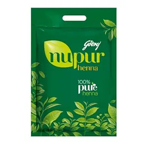 Godrej Nupur 100% Pure Henna Powder for Hair Colour (Mehandi) | for Hair, Hands & Feet (400g)