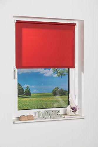K-home Klemmfix-Minirollo, Rot Tageslicht 40 x 150 (B x L)