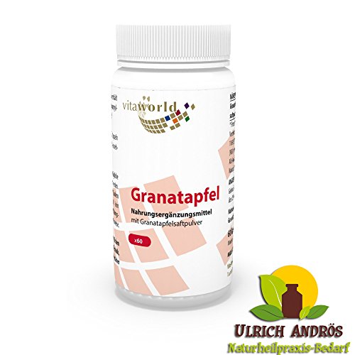 Preisvergleich Produktbild Vita World Granatapfel 500mg 60 Kapseln Apotheken Herstellung