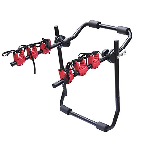 WOLTU® Porte-vélos des Supports de bicyclettes Porte-Bagages arrière Pliable vélo Voiture monté Trois Roues,FZ1121+EZT-FZ1121