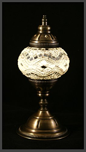 Mosaiklampe Mosaik - Tischlampe S Stehlampe orientalische lampe Silber Samarkand-Lights