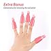 Nail Polish Dryer 12W LED Nail Lamp Manicure Curing Lamp with 4 Timmer Settings Quick Curing Gel Acrylic Shellac Gelish for Fingernails Toenails Include 6 Nail Polish Remover Caps