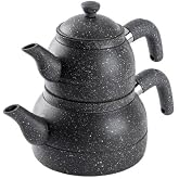Tantitoni Orta Boy Gri Granit &Ccedil;aydanlık Takımı 980/1700ML (Elvin Home Concept)