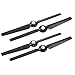 Produktbild 2 Paare 13 Zoll ABS Ersatzteile Schnellspanner Ersatzklinge Props Propellern für Yuneec Typhoon Q500 Drone RC Zubehör(Schwarz) Jasnyfall