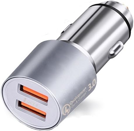 Quick Charge 3.0 Car Charger,VANCUS 2-Port USB 48W 5A Car Adapter for Samsung Galaxy S8/Plus/Note 8/ S7 / S6 / Edge/ for iPhone X / 8 / 7 / 6s / Plus, iPad Pro / Air 2 / mini, LG, Nexus, HTC and More