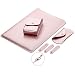 Produktbild MacBook Air 13 Zoll Laptop Hülle, ZXK CO Luxus Mikrofaser Leder Laptop Tasche Wasserresistente Laptop Hülsen Beutel Abdeckung für MacBook Air &Macbook Pro 13.3 Zoll Ultra Dünn Case Cover mit Mauspad und Netzteil-Rosa