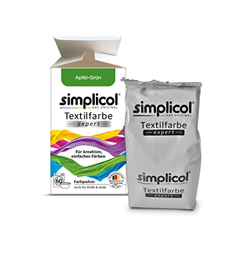 Simplicol Textilfarbe expert Für kreatives, einfaches Färben – 1744 – „Apfel-Grün“ – Neu! – 2er-Pack - 4