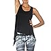 Produktbild Damen Yoga Oberteile DOLDOA Frauen Mädchen Sommer Elegant Sport rückenfreie ärmellose Bluse Racerback Tank Top Crop Tops Vest Mode Sesy ärmellose Blouse T-Shirt Beiläufig Tanktops Street shirt Blusentop Weste Cami Shirts Camisole (EU:38, Schwarz)