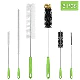 ★Leistungsstarke Reinigungsfunktion: Die beiden großen Bürsten verfügen über einen langen und flexiblen Drahtkern, der einen guten Kontakt mit den Glasflaschen hat, sodass der Flaschenboden gründlicher und sauberer gereinigt wird. Die zusätzliche Borsten werden ganz am Gipfel der Bürste hinzugefügt, um den Flaschenboden gründlich zu reinigen.