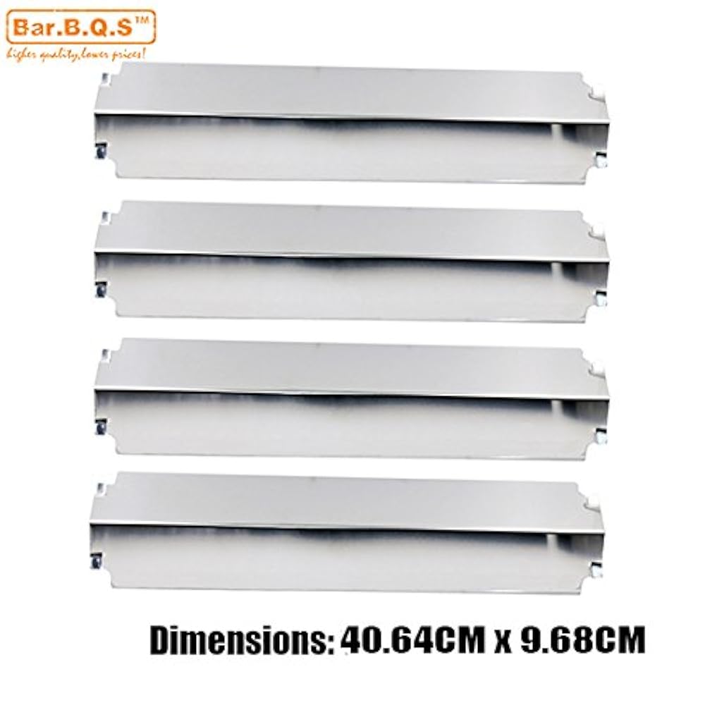 Bar. b.q.s 93321 (4 Stück) Grill Edelstahl Hitze Teller Ersatz für 29, 8, Kenmore Sears, Thermos, Lowes Modell Gas Grill Modelle