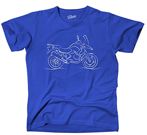 Siviwonder Unisex T-Shirt SCHNABELTIER nur BIKE OUTLINE SKIZZE Motorrad blau XXL Siviwonder Unisex T-Shirt SCHNABELTIER nur BIKE OUTLINE SKIZZE Motorrad blau XXL