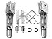 Tengchang Silver Motorcycles Footrests Foot Pegs For Honda CBR1000RR 2004 050 60 7 08 09 10 11 12 13 2014 CBR600RR 2003-2006 CB1000R 2008-2014