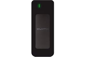 Glyph Atom SSD, USB-C (3.1, Gen 2), USB 3.0, compatibile con Thunderbolt 3 (1TB, Black)