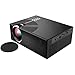 Price comparison product image GUORZOM Micro Mini LED Projector Portable Movie HD Projector Support 1080P HDMI USB TF VGA AV, Multimedia Home Theater LCD Video Projector Black