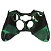 Price comparison product image ivebetter Silicone Protective Skin Case Cover for XBOX 360 Game Controller(Green Black)