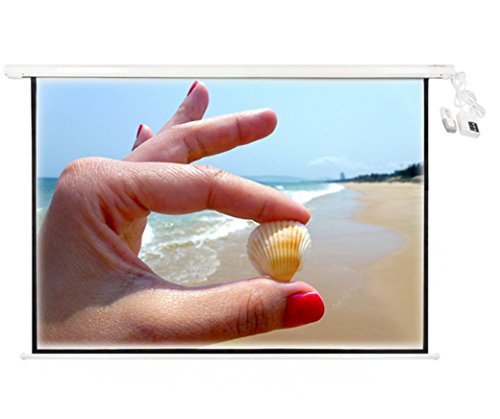 Preisvergleich Produktbild BA4A - Elektrische Präsentationsleinwand Leinwand Heimkino 3x3m + Fernbedienung Gainwert 1.1 Präsentieren Beamer #043122