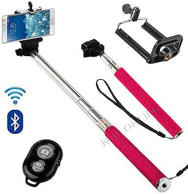 SELFIE STICK MONOPOD BLUETOOTH CAMERA SHUTTER REMOTE FOR MOBILE iPHONE SAMSUNG