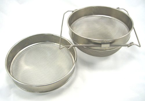 Simonthebeekeeper – Imker Edelstahl Doppel Honig Sieb – Durchschlag - 2