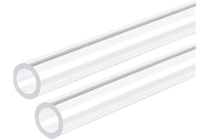 DMiotech 2pz 7mm x 10mm 12" Trasparente Acrilico Tubo Rigido Plastica Tubo per Acquario Acqua Tubo, Acqua Raffreddamento Sistema, Idraulica