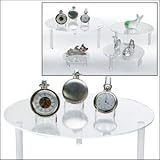 SAFE Schmuckständer Acryl XL - Durchmesser 240 mm - Höhe 100 mm - Ideal Parfüm - Mineralien - Schmuck - Antiquitäten - Uhren etc variabel einsetzbar