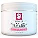 Elbahya Organic Foot Balm with Shea Butter and Lavender Effective Natural Moisturizer for Dry Cracked Feet and Heels. 50g