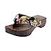 Produktbild Damen Flip Flops, Xinan Sommer Plateauschuhe Holz Damen Sandalen Clog Holz Pantoffeln Schuhe (38, Schwarz)