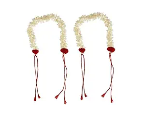 JAMPAK New Style Juda Bun Decoration Hair Gajra For Bridal Accessories For Girls Set of 2