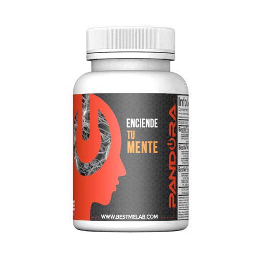 PANDORA Nootrópico natural  .Favorece la Concentración y Memoria . Impulsa tu Energía y motivación (Bacopa Monnieri , Huperzina A, Ginkgo Biloba ,Melena de León, Cafeína , Teanina) .30 Cápsulas