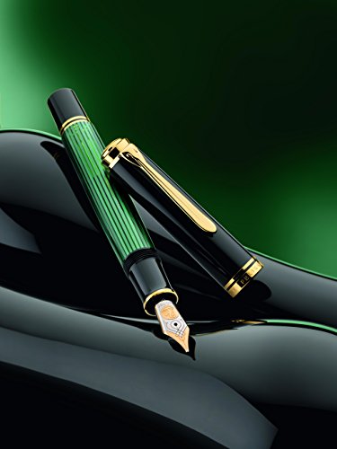 Pelikan Souverän M600 Plunger Fountain Pen - Black/ Green