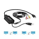 xbox av cable Unterstützte 1080P-HDMI-Qualität: Dieses RCA-zu-HDMI-Konverterkabel verfügt über einen eingebauten, authentischen HD-Chip, unterstützt erweiterte Signalverarbeitung mit Auflösungen bis zu 1080P HDMI . Bitte beachten Sie: Dieser RCA-zu-HDMI-Adapter unterstützt NICHT 3D.