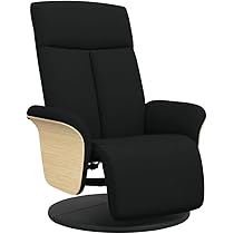 VidaXL Relaxsessel Mit Liegefunktion - Drehbarer Fernsehsessel Schwarz