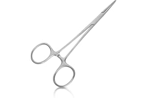 May Klemme mit feiner Spitze | Sperre (Edelstahl) | Gerade (13cm) | Vielseitig für Hobby & Handwerk