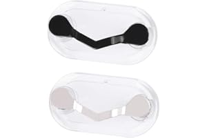 JUHONNZ Magnético Gafas Soporte,2 PCS Acero Inoxidable Gancho Magnético para Gafas Fuerte Soporte para Anteojos para Gafas de Sol Gafas de Lectura Auriculares Soporte Negro+Plata