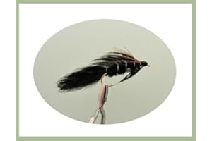 TROUTFLIESUK Ace of Spades Fishing Flies, 6 Pack, Choice of Sizes, Lures for Fly Fishing