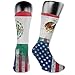 Produktbild Half Mexican Half American Unisex The-Calf Socks Crew Socks Funny Sock Blue Socks