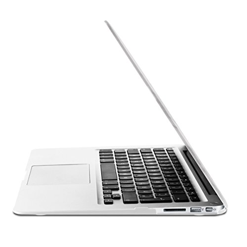 kwmobile Hardcase Laptop Hülle für Apple MacBook Air 13″ (ab Mitte 2011) – Marmor Design Weiß Schwarz dünne gummierte Schutzhülle Cover Case Tasche - 8