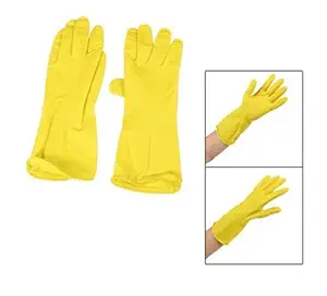 Shahji Creation Reusable Rubber Latex Household Kitchen Non Slip Gloves, Free Size