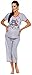 Zeta Ville - Women's Maternity Nursing Pyjamas Soft Jersey Cartoon Print - 218c (Pink, UK 16)