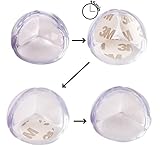 KIDUKU® Kantenschutz Kinderschutz Eckenschützer Kindersicherung Schutzpolster Tischkantenschutz Stoßschutz, 12 Stück, silikon, transparent - 7