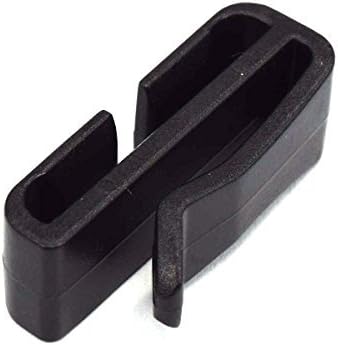 1 1/4Webbing Ending Clip Connect Buckle for Backpack Adjusting Strap Black 10 Pack by FeeJoo