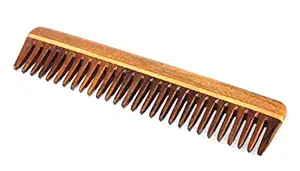 eSplanade Wooden Comb for Men & Women - Sheesham Wood Handmade Anti-Static Hair, Beard, Moustache Comb. (7.5 Inch)