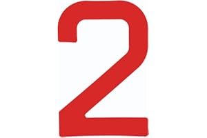 OPTIPARTS - Numero Velico 30,5cm Rosso Due OP-2033RD2