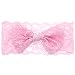 Imported Gilrs Lace Hairband Headband Baby Headwrap Knotted Bowknot Hair Tool Pink RS.365.00