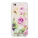 Produktbild Redmi 5A Hülle Case, Xiaomi Redmi 5A Hülle Case, Anlike Malerei Muster Schutz Etui Soft Premium-TPU Durchsichtige Schutzhülle Backcover Slimcase für Xiaomi Redmi 5A - Rose Blume