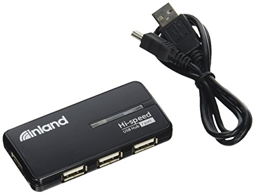 Preisvergleich Produktbild Inland 08817 7 Port USB 2.0 Hub Schwarz
