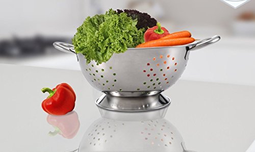 Arga – Seiher Küche mit Fuß – Edelstahl – Ø 28 cm - 5